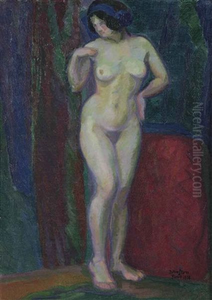 Standing Nude Oil Painting by John Sten