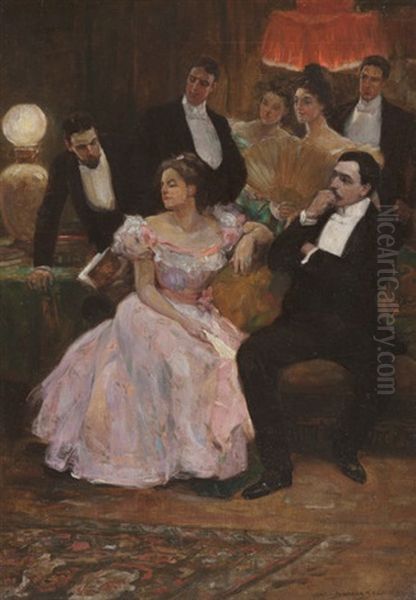 A Formal Gathering by Alice Barber Stephens