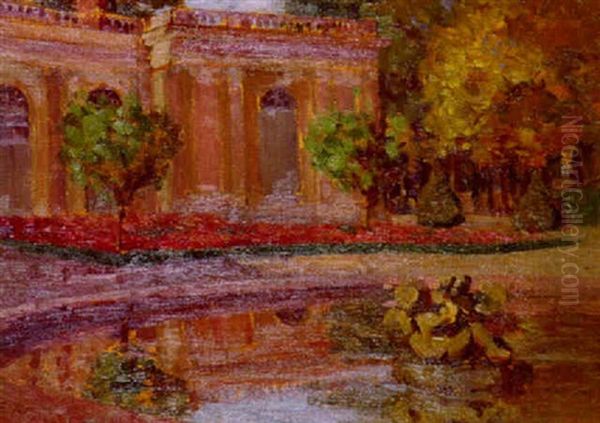 Grand Trianon, Versailles Oil Painting by Ethel Anna Stephens