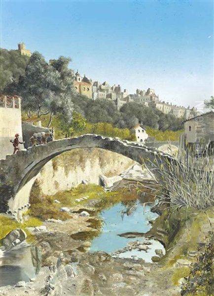 Old Bridge Oil Painting by William Reynolds Stephens