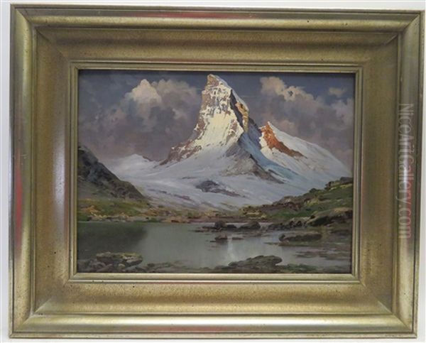 Blick Auf Das Matterhorn Oil Painting by Hans Sterbik