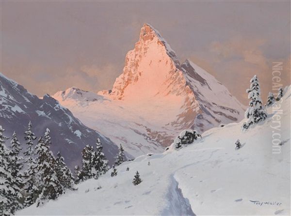 Silvretta (litzer Seehorn) (?) Oil Painting by Hans Sterbik