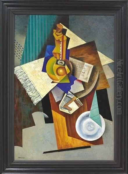 Nature Morte Oil Painting by David Petrovitch Sterenberg