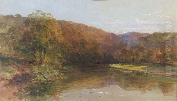 The Wye Valley Oil Painting by Charles Brooke Branwhite