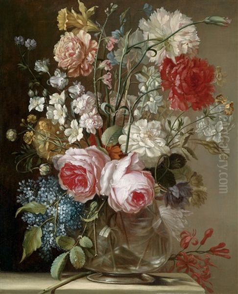 Ein Blumenstillleben Oil Painting by Ignaz Stern