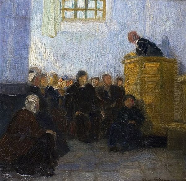 The Sermon Oil Painting by Max Stern