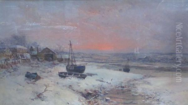 Winter Landscapes Oil Painting by Charles Branwhite