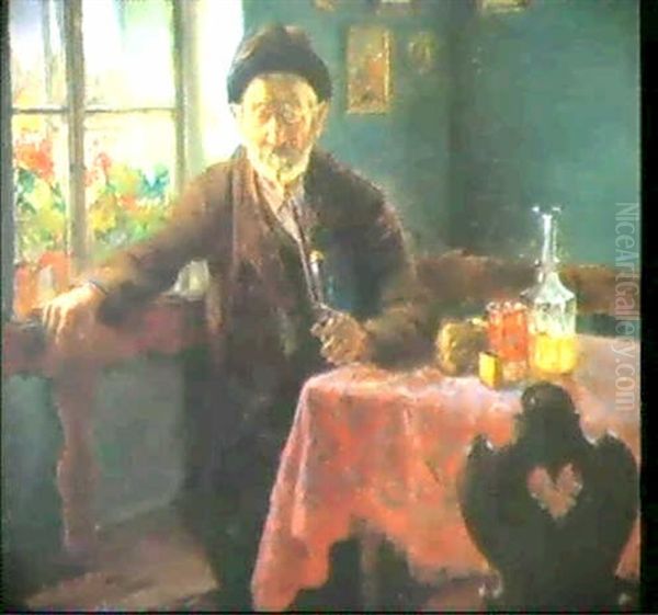 In Der Bauernstube. Oil Painting by Jacques Sternfeld