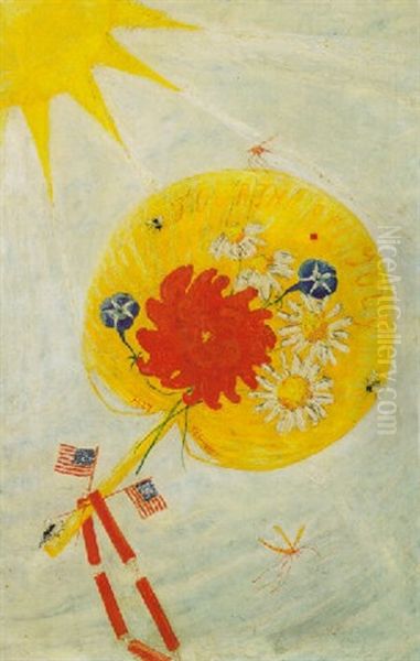 Fourth Of July, No.2 Oil Painting by Florine Stettheimer