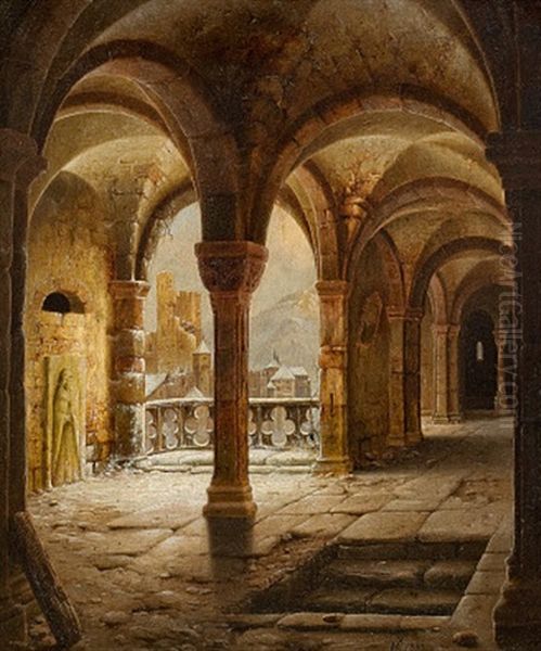 Quedlinburger Ruine Oil Painting by Wilhelm Steuerwald