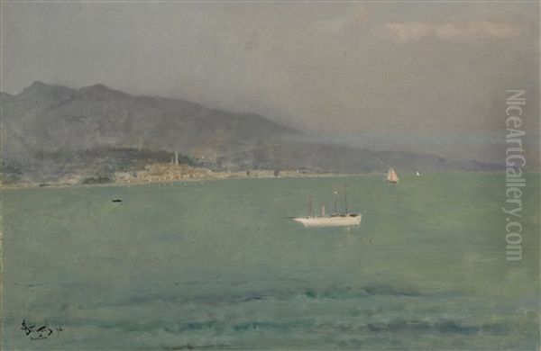 Menton, Apres-midi Oil Painting by Alfred Stevens