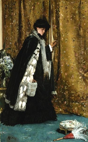 The Morning Visit Oil Painting by Alfred Stevens