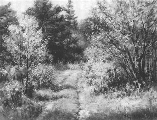 Path Through Delano Park Oil Painting by John Calvin Stevens