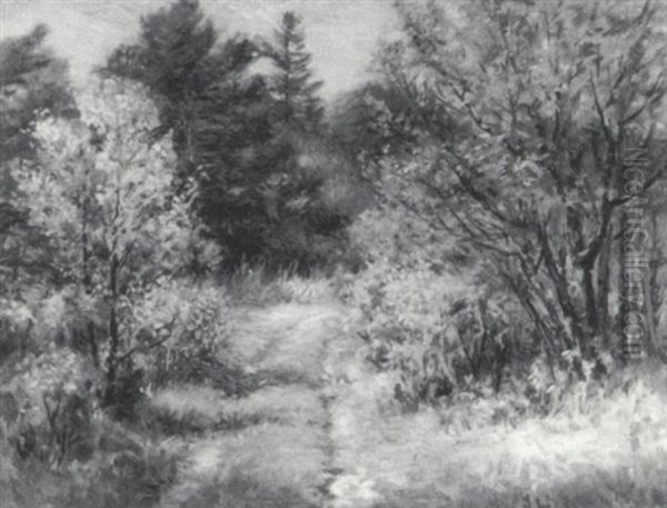 Path Through Delano Park Oil Painting by John Calvin Stevens