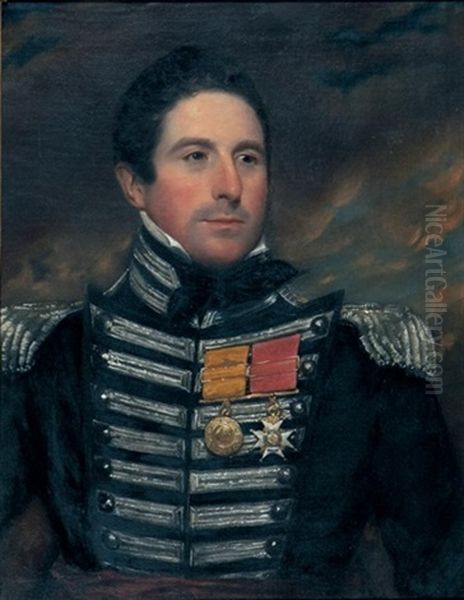 Portrait Of Lt. Col. Francis Battersby C.b. Oil Painting by Levi Stevens