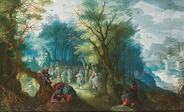 La Predication De Saint Jean-baptiste Oil Painting by Pieter Stevens