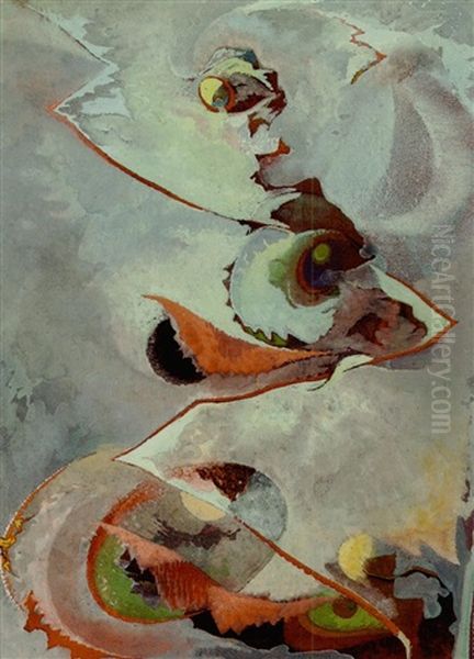 Abstract - Birds Oil Painting by Will Henry Stevens