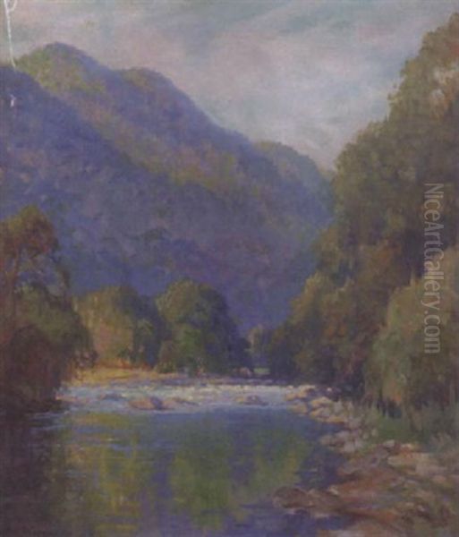 Gorge Of The Nantahala Oil Painting by Will Henry Stevens