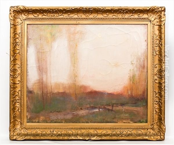 Rain At Dusk Oil Painting by Robert Macaulay Stevenson