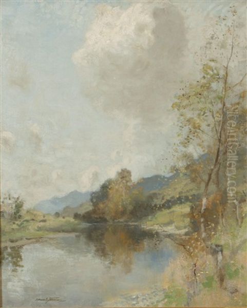 Quiet Water Oil Painting by Robert Macaulay Stevenson