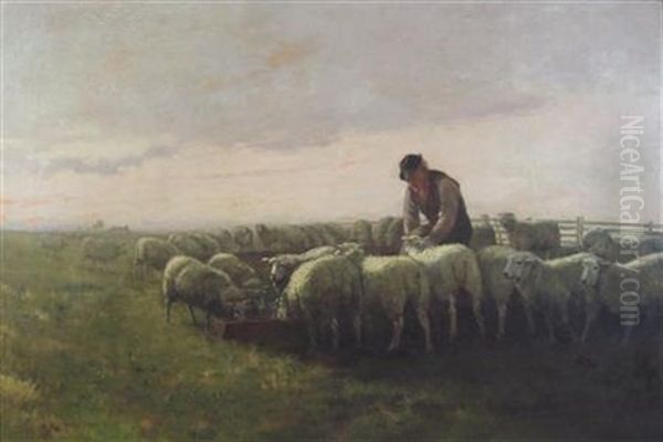 The Shepherd Oil Painting by William Grant Stevenson