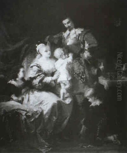 Hollandische Familienszene Oil Painting by Gustav Curt Stever