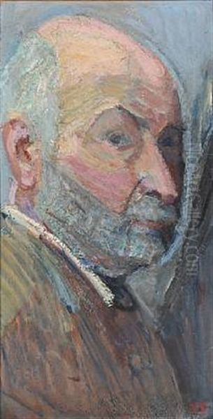 Self-portrait Oil Painting by Niels Larsen Stevns