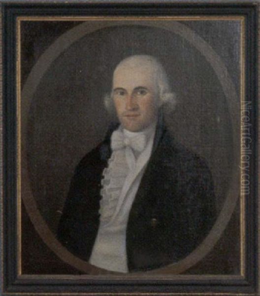 Portrait Of Michael Bull Of Hartford, Connecticut Oil Painting by Joseph Steward