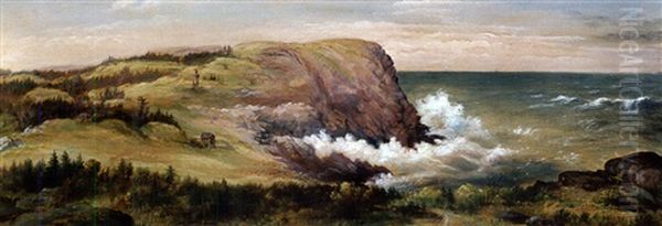 White Head, Monhegan Oil Painting by Seth W. Steward