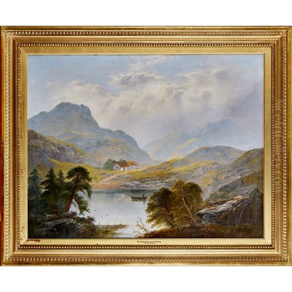 Duncraggan And Glenfinlas Oil Painting by George Blackie Sticks