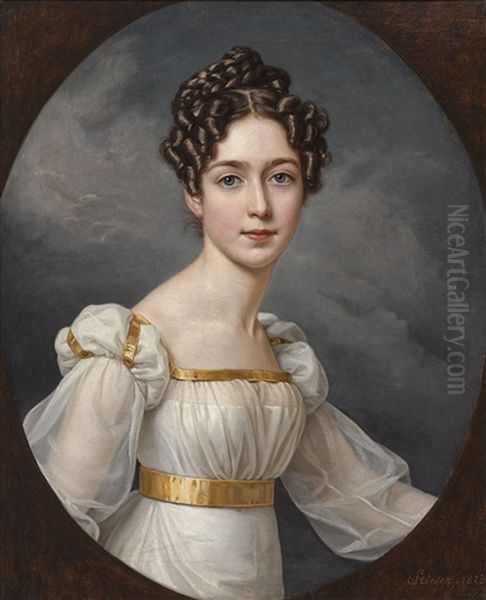 Josephine Kronprinzessin Von Schweden Oil Painting by Joseph Karl Stieler