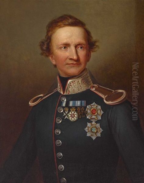 Konig Ludwig I. Von Bayern Oil Painting by Joseph Karl Stieler