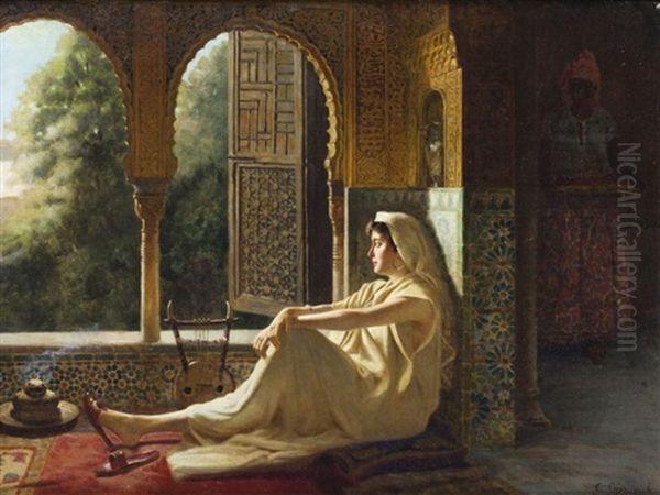 Nostalgie Au Harem Oil Painting by Vincent G. Stiepevich