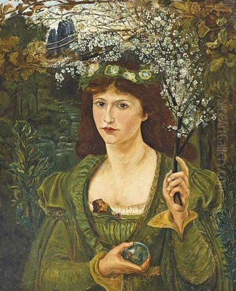 Madonna Pietra Degli Scrovegni Oil Painting by Marie Spartali Stillman