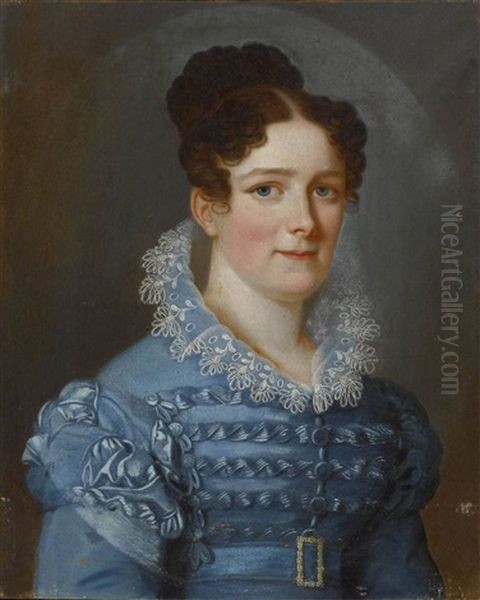 Friederike Dorothea Von Baden Oil Painting by Franz Seraph Stirnbrand