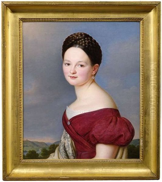 Portrait Der Caroline Arnold Oil Painting by Franz Seraph Stirnbrand