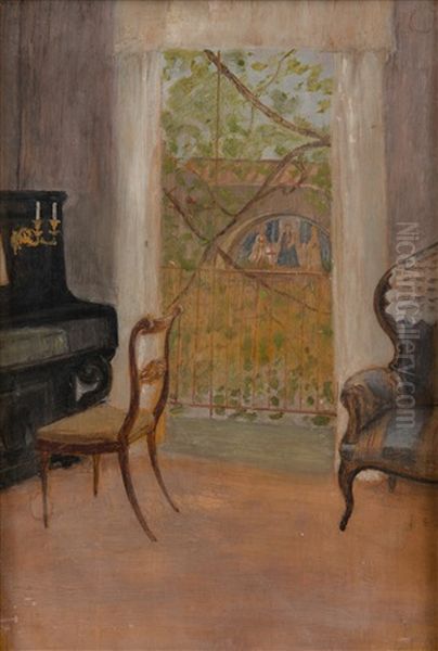 Interior From Florence Oil Painting by Beda Stjernschantz