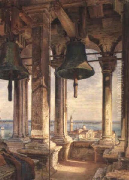 Blick Vom Campanile Auf San Giorgio Maggiore Oil Painting by Emanuel Stoeckler