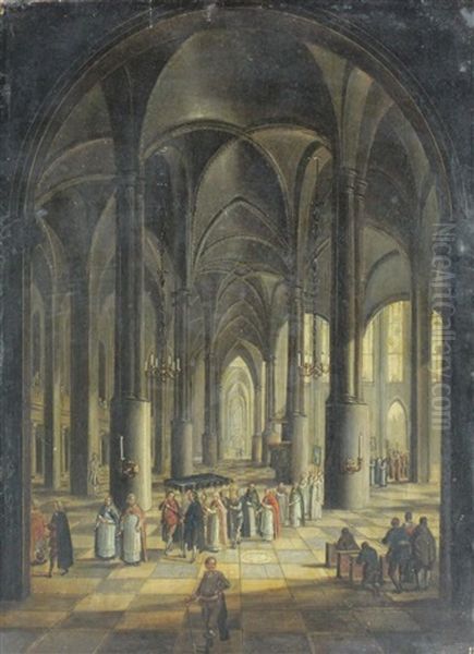 Procession Dans L'eglise Oil Painting by Christian Stoecklin