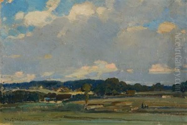 Weite Sommerlandschaft Oil Painting by Hermann Stockmann