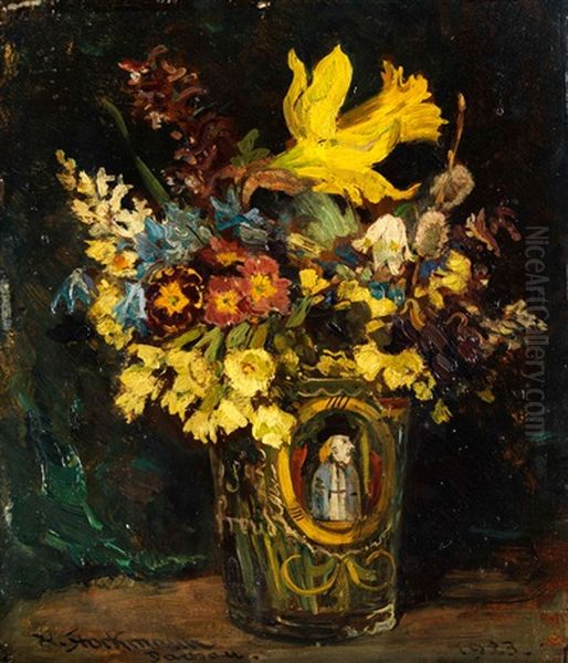 Fruhlingsboten Oil Painting by Hermann Stockmann