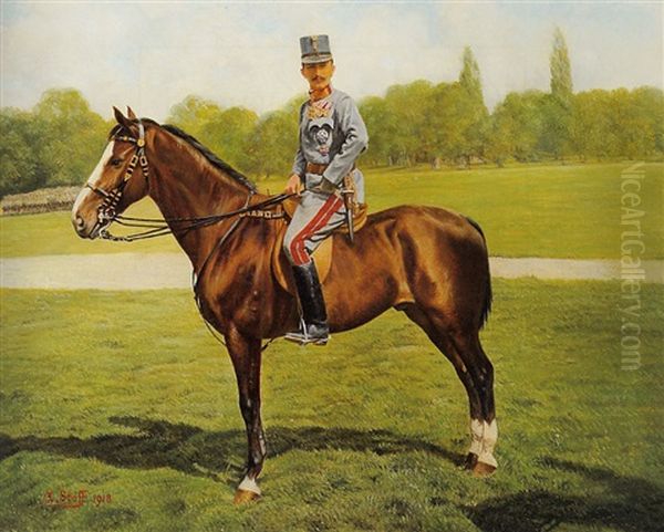 Kaiser Karl I. Von Osterreich Oil Painting by Alois Stoff