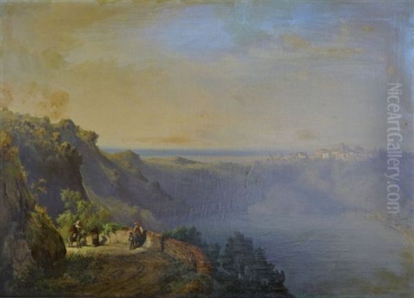 Italienische Landschaft Oil Painting by Otto Stoeger