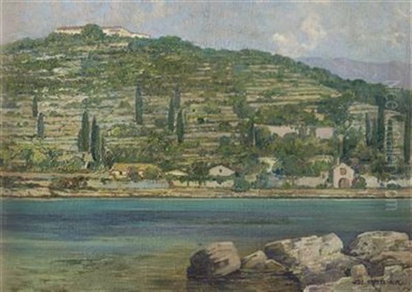 Martinsbucht Bei Gravosa Oil Painting by Josef Stoitzner