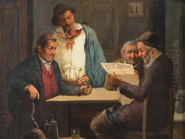 Politicians In The Tavern by Konstantin Stoitzner