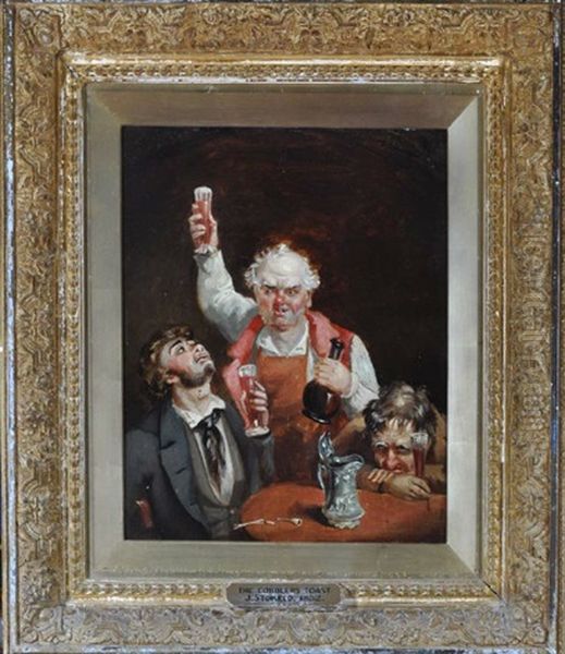 The Cobbler's Toast Oil Painting by James Stokeld