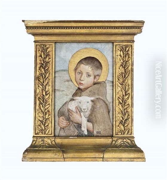 The Infant St. John Oil Painting by Marianne (Preindlsberger) Stokes