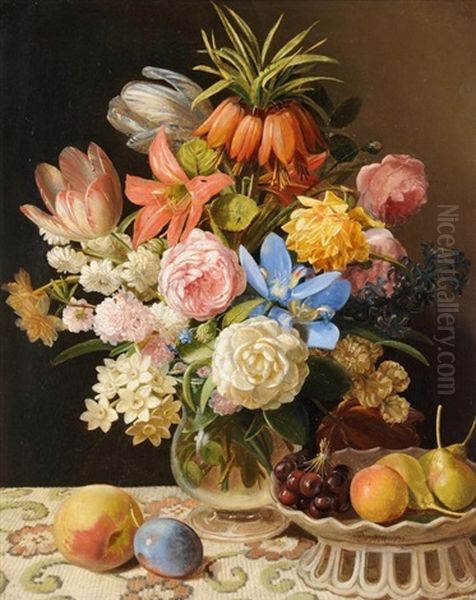 Prachtiges Blumenstilleben Oil Painting by Leopold von Stoll