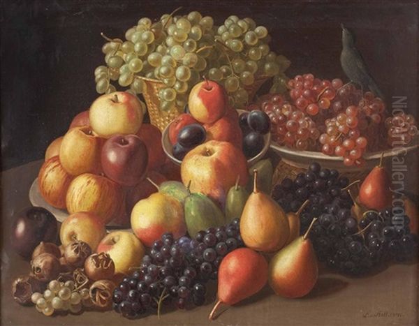 Obststillleben Oil Painting by Leopold von Stoll