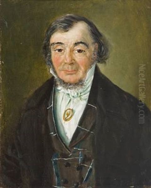 Kjobmand Thomas Scheen Oil Painting by Matthias Stoltenberg